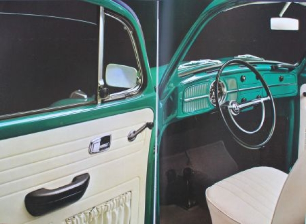 Volkswagen Beetle Modelprogram 1968 "Der neue Kaefer" Carbrochure  (7771)